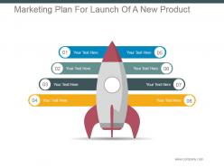 Marketing plan for launch of a new product powerpoint slide deck template