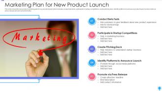 Marketing plan for new product launch