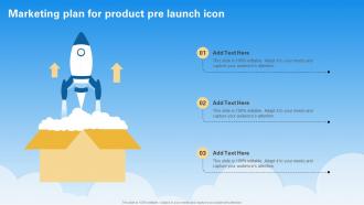 Marketing Plan For Product Pre Launch Icon