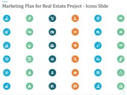 Marketing plan for real estate project icons slide marketing plan for real estate project