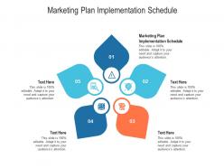 Marketing plan implementation schedule ppt powerpoint presentation pictures design ideas cpb