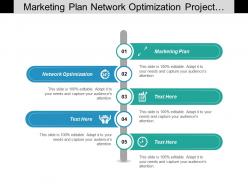 Marketing plan network optimization project management competition analysis cpb