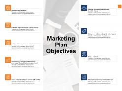 Marketing plan objectives management ppt powerpoint presentation model skills