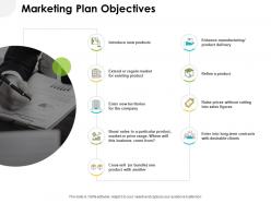 Marketing plan objectives ppt powerpoint presentation portfolio icon