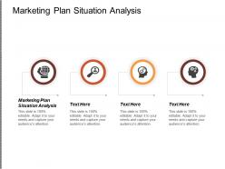 Marketing plan situation analysis ppt powerpoint presentation model layout cpb