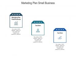 Marketing plan small business ppt powerpoint presentation infographic template themes cpb
