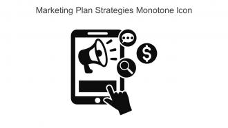 Marketing Plan Strategies Monotone Icon In Powerpoint Pptx Png And Editable Eps Format
