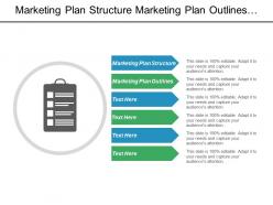 Marketing plan structure marketing plan outlines market segmentation variable cpb