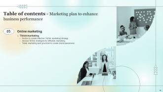 Marketing Plan To Enhance Business Performance Powerpoint Presentation Slides MKT CD Colorful Images