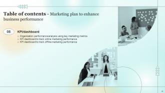 Marketing Plan To Enhance Business Performance Powerpoint Presentation Slides MKT CD Researched Best