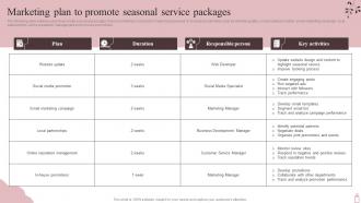 Marketing Plan To Promote Seasonal Service Marketing Plan To Maximize SPA Business Strategy SS V
