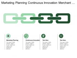 Marketing planning continuous innovation merchant acquiring business partner