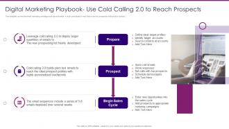 Marketing Playbook On Privacy Digital Marketing Playbook Use Cold Calling 20 To Reach Prospects