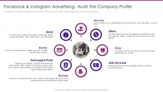 Marketing Playbook On Privacy Facebook And Instagram Advertising Audit The Company Profile