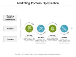 Marketing portfolio optimization ppt powerpoint presentation gallery guidelines cpb