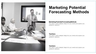 Marketing potential forecasting methods ppt powerpoint presentation pictures example cpb