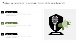 Marketing Practices To Increase Tennis Club Memberships