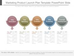 Marketing product launch plan template powerpoint slide