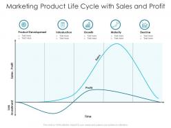 Marketing Product Life Cycle With Sales And Profit