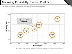 Marketing Profitability Product Portfolio Example Of Ppt