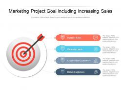 Marketing project goal including increasing sales