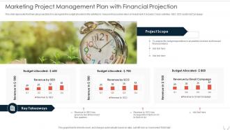 Marketing Project Management Plan With Financial Projection