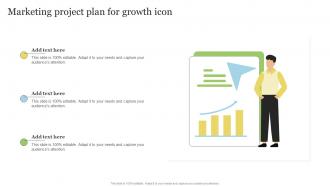 Marketing Project Plan For Growth Icon