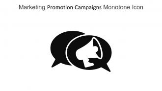Marketing Promotion Campaigns Monotone Icon In Powerpoint Pptx Png And Editable Eps Format