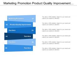Marketing promotion product quality improvement market competition analysis cpb