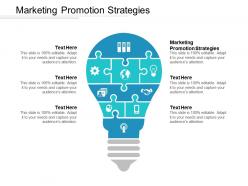 Marketing promotion strategies ppt powerpoint presentation icon files cpb