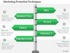 Marketing promotion techniques flat powerpoint design