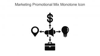 Marketing Promotional Mix Monotone Icon In Powerpoint Pptx Png And Editable Eps Format