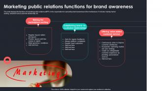 Marketing Public Relations Functions For Brand Awareness
