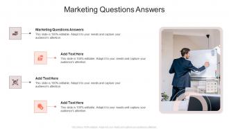 Marketing Questions Answers In Powerpoint And Google Slides Cpb