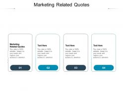 Marketing related quotes ppt powerpoint presentation ideas file formats cpb