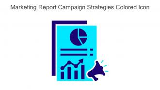Marketing Report Campaign Strategies Colored Icon In Powerpoint Pptx Png And Editable Eps Format