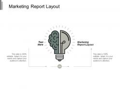 Marketing report layout ppt powerpoint presentation portfolio summary cpb