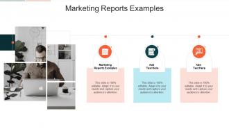 Marketing Reports Examples In Powerpoint And Google Slides Cpb