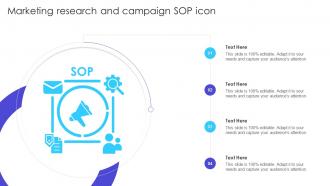 Marketing Research And Campaign Sop Icon