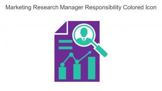 Marketing Research Manager Responsibility Colored Icon In Powerpoint Pptx Png And Editable Eps Format