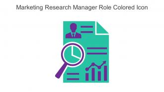Marketing Research Manager Role Colored Icon In Powerpoint Pptx Png And Editable Eps Format