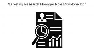 Marketing Research Manager Role Monotone Icon In Powerpoint Pptx Png And Editable Eps Format