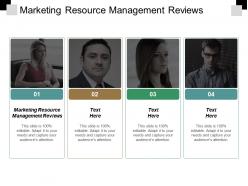 Marketing resource management reviews ppt slides background designs cpb