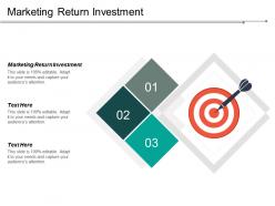 Marketing return investment ppt powerpoint presentation portfolio example introduction cpb