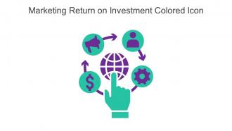 Marketing Return On Investment Colored Icon In Powerpoint Pptx Png And Editable Eps Format