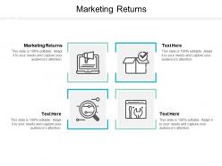 Marketing returns ppt powerpoint presentation summary gridlines cpb