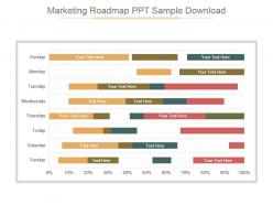 Marketing roadmap ppt sample download
