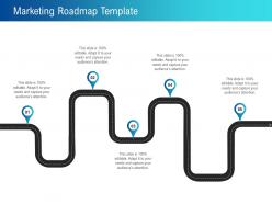 Marketing roadmap template five step ppt powerpoint presentation icon layout ideas