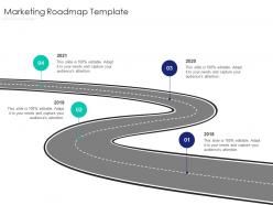 Marketing roadmap template internet marketing strategy and implementation ppt sample