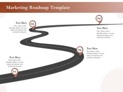 Marketing roadmap template ppt powerpoint presentation ideas examples